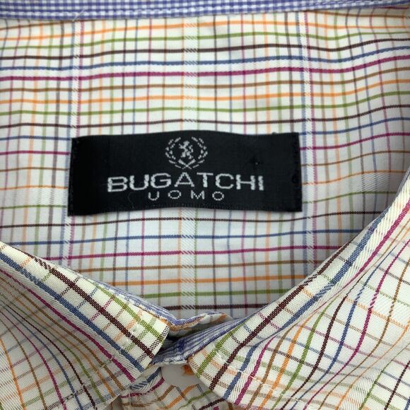 Bugatchi Mens Long Sleeve Button Up Shirt Size‎ Large - Picture 4 of 8